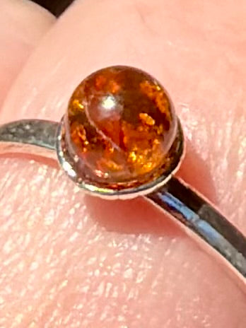 Baltic Amber Ring Size 8