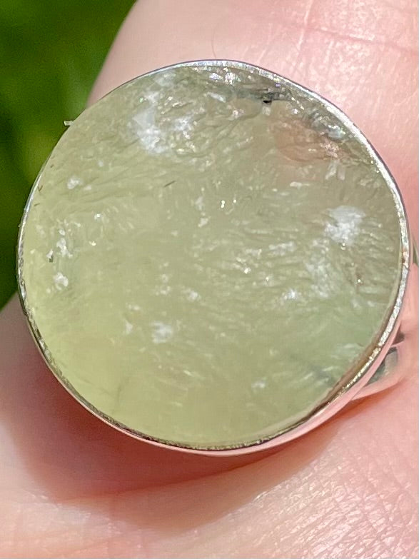 Rough Prehnite Ring Size 7 - Morganna’s Treasures 