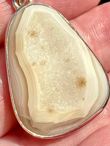 Clear Quartz Druzy Pendant