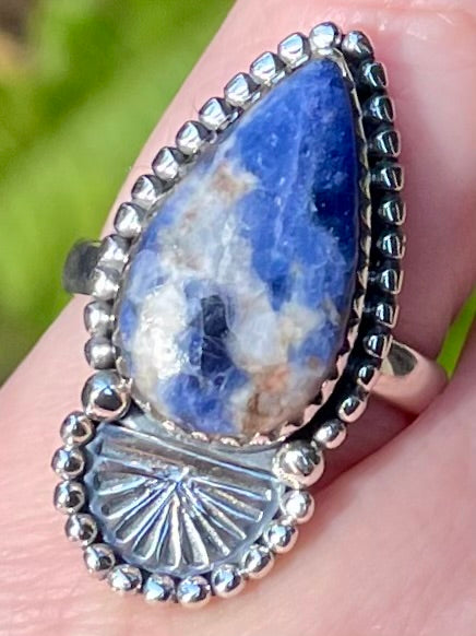 Beautiful Sodalite Ring Size 5.5