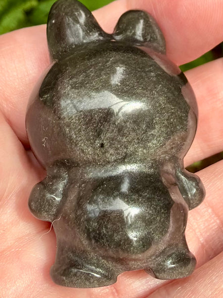 Gold Sheen Obsidian Labubu - Morganna’s Treasures