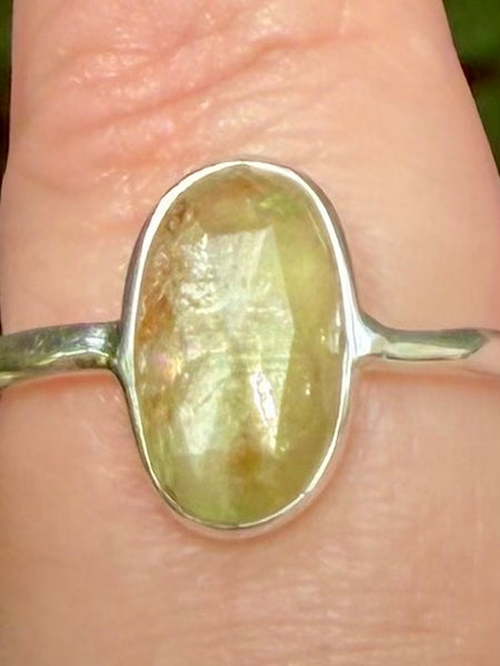Green Kyanite Ring Size 5