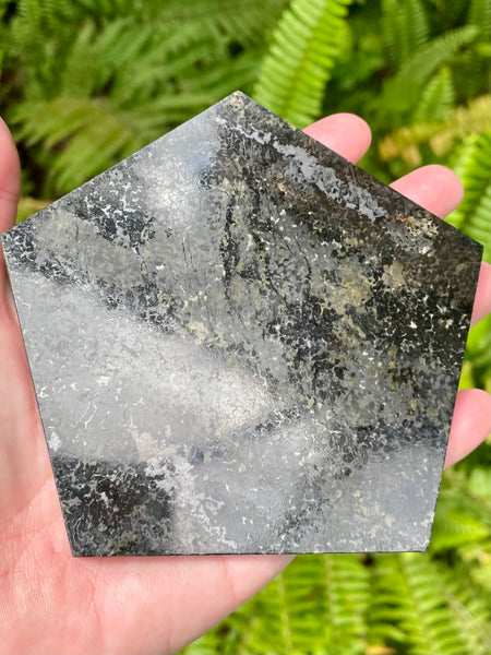 Nuummite Pentagon Charging Plate - Morganna’s Treasures