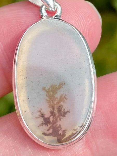 Scenic Dendritic Agate (Shazar Stone) Pendant - Morganna’s Treasures 