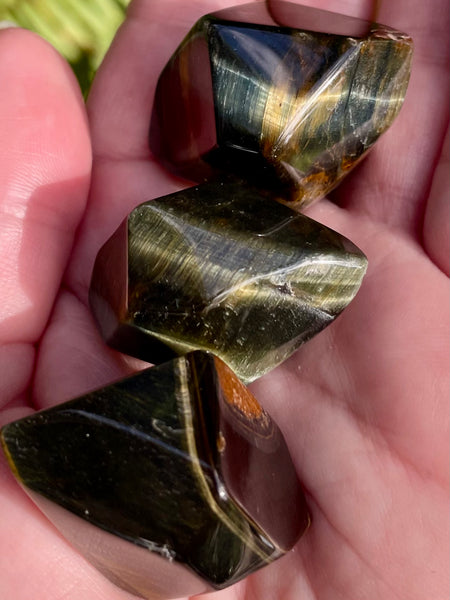 Blue Tigers Eye (Hawk’s Eye) Visioning Stones - Morganna’s Treasures 