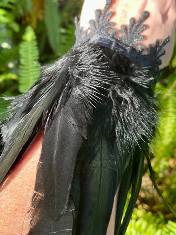 Black Feather Cuffs