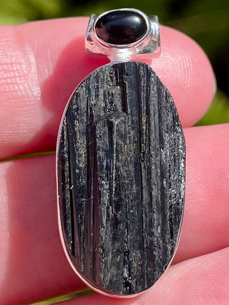 Black Tourmaline and Black Onyx Pendant - Morganna’s Treasures 