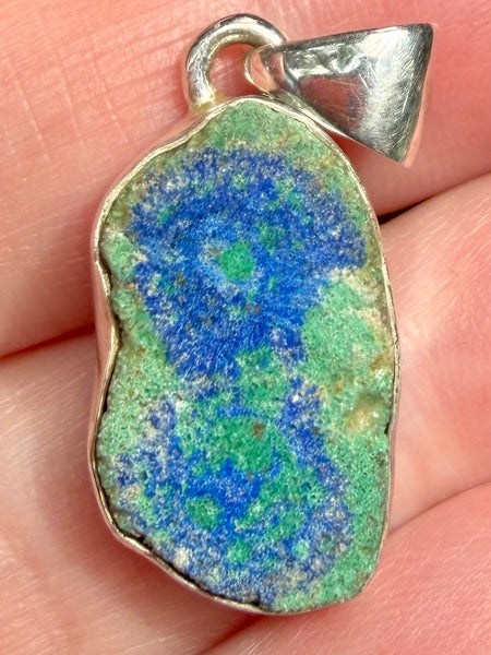 Azurite in Malachite Stalactite Pendant - Morganna’s Treasures