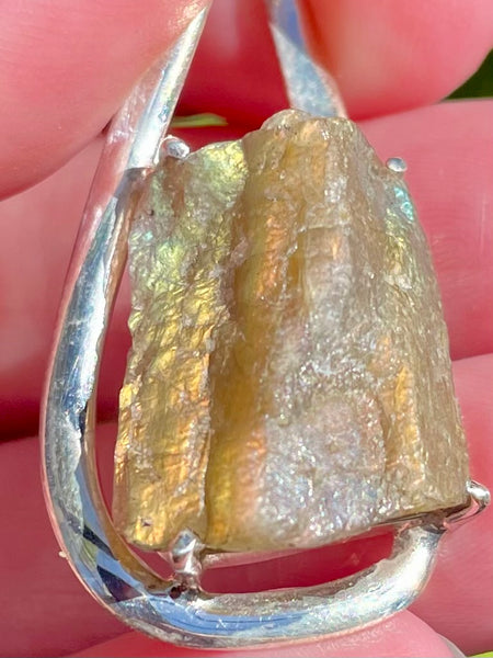 Rough Labradorite Pendant - Morganna’s Treasures