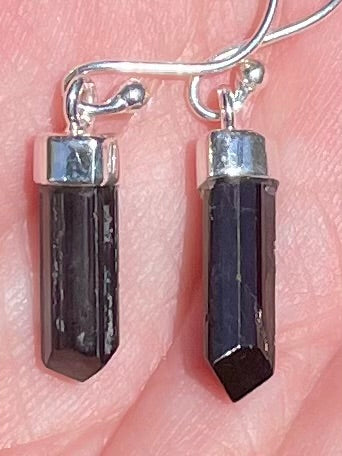 Black Tourmaline Earrings - Morganna’s Treasures 