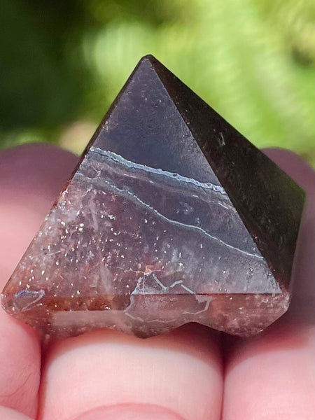 Red Tigers Eye Lemurian Power Pyramid - Morganna’s Treasures 