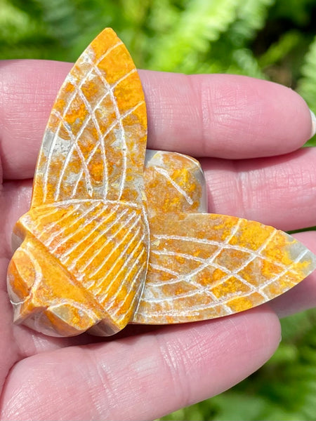 Hand Carved Bumblebee Jasper Bee - Morganna’s Treasures