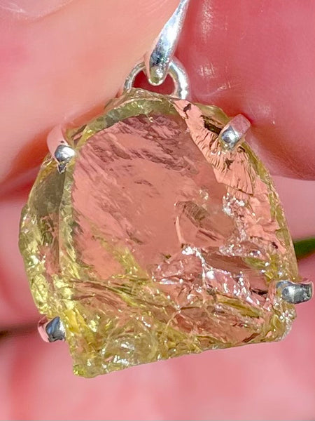 Rough Lemon Topaz Pendant - Morganna’s Treasures