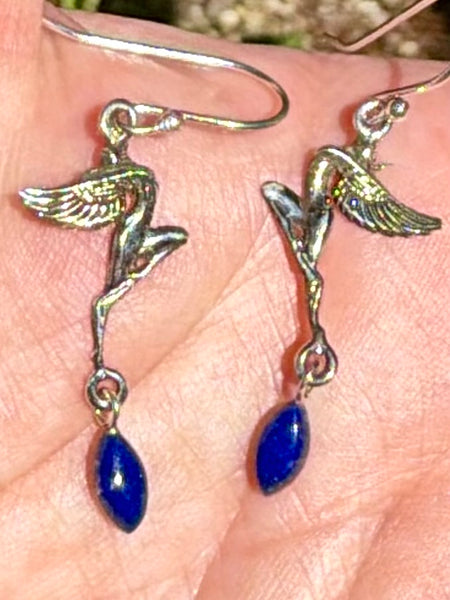 Lapis Lazuli Fairy Earrings