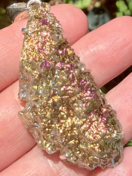 Titanium Aura Spirit Quartz Pendant