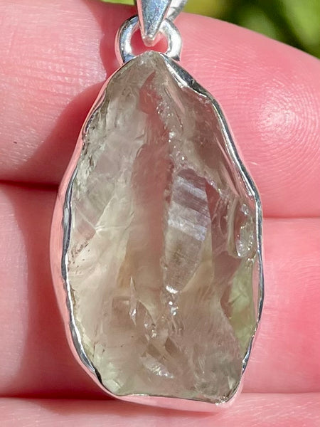 Rough Green Amethyst (Prasiolite) Pendant - Morganna’s Treasures 