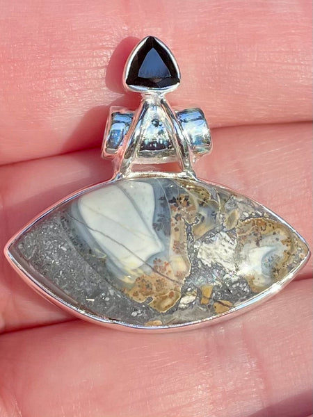 Maligano (Indonesian) Jasper and Black Onyx Pendant - Morganna’s Treasures