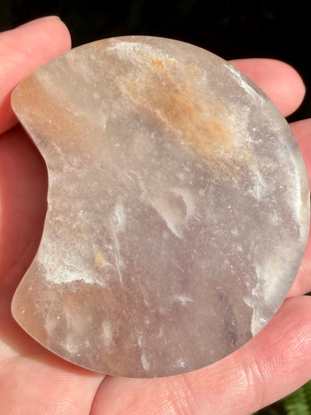 Flower Agate Crescent Moon
