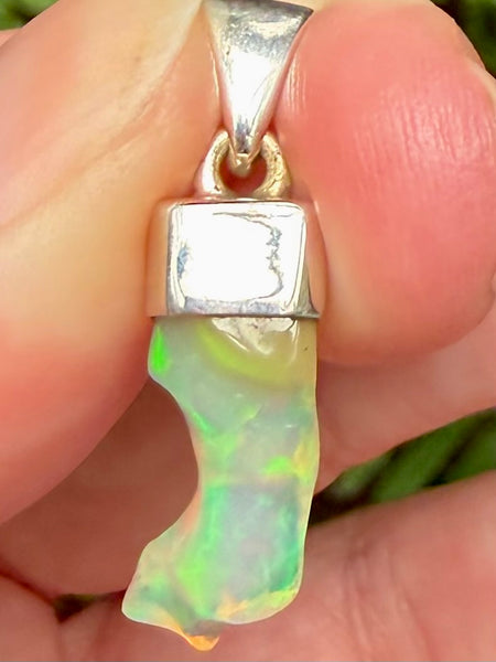 Stunning Rough Ethiopian Opal Pendant