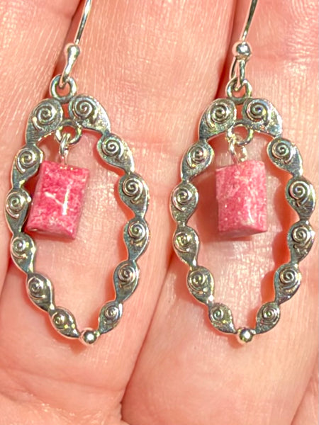 Pink Thulite Earrings