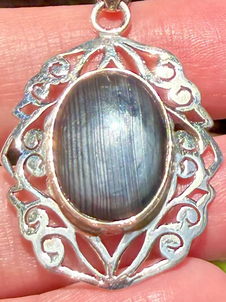 Psilomelane Pendant