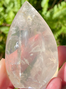 Gorgeous Clear Quartz Flame - Morganna’s Treasures 