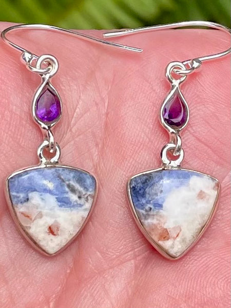 Sodalite and Amethyst Earrings - Morganna’s Treasures 