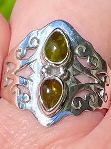 Green Tourmaline Ring Size 8 - Morganna’s Treasures 