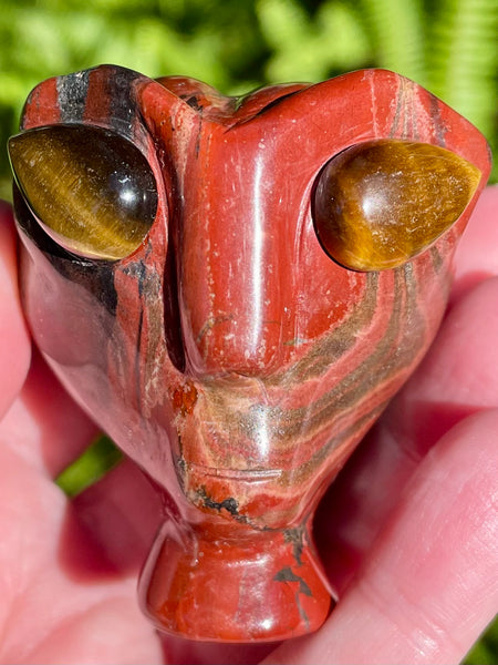 Red Jasper and Tigers Eye Alien - Morganna’s Treasures