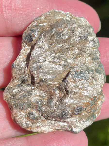 Beautiful Garnet with Mica Schist Palm Stone - Morganna’s Treasures