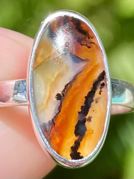 Montana Agate from the Yellowstone River Ring Size 8 - Morganna’s Treasures 