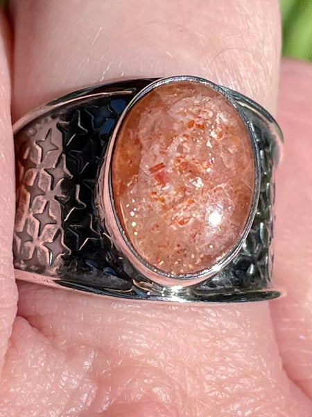 Gorgeous Sunstone Ring Size 8.5 - Morganna’s Treasures 