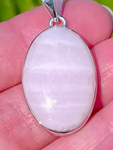 Pink Aragonite Pendant - Morganna’s Treasures