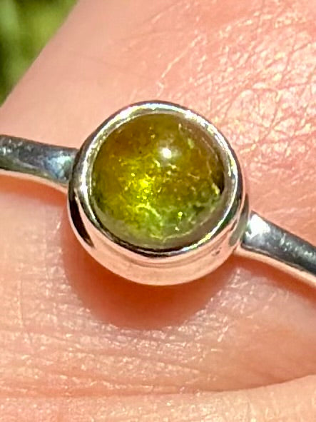 Green Tourmaline Ring Size 7.5