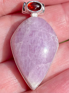 Garnet and Kunzite Pendant - Morganna’s Treasures