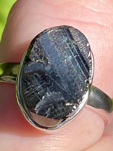 Rough Russian Shungite Ring Size 6
