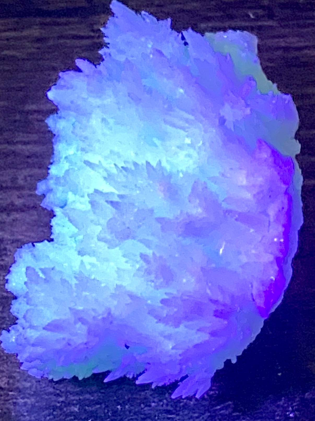 Fluorescent White Aragonite - Morganna’s Treasures 