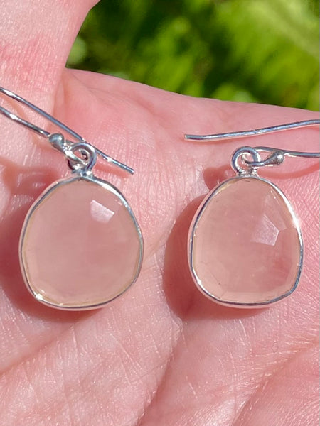 Faceted Rose Quartz Earrings - Morganna’s Treasures 