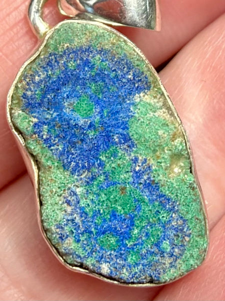 Azurite in Malachite Stalactite Pendant - Morganna’s Treasures