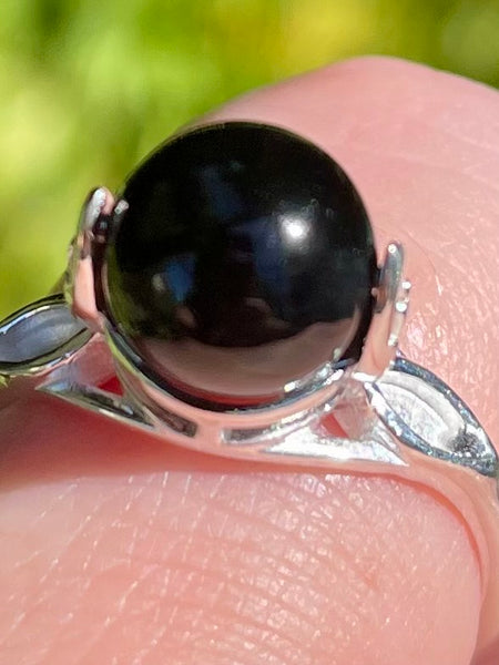 Black Onyx Meditation Spin Ring Size 7.5 - Morganna’s Treasures 