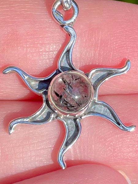 Tourmanilated Quartz Star Pendant - Morganna’s Treasures