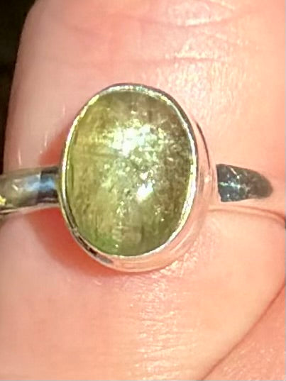 Green Kyanite Ring Size 6 - Morganna’s Treasures