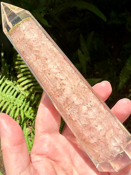 Rose Quartz Orgonite Tower - Morganna’s Treasures