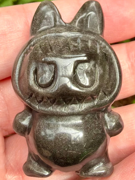 Gold Sheen Obsidian Labubu - Morganna’s Treasures
