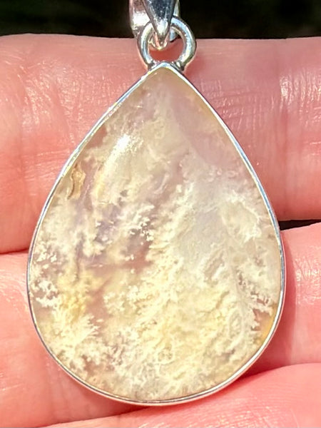 Graveyard Plume Agate Pendant