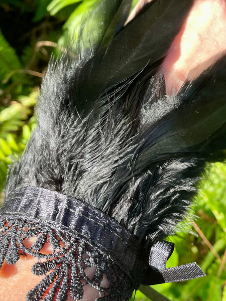 Black Feather Cuffs