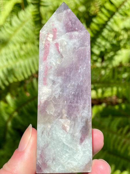 Large Lepidolite Obelisk - Morganna’s Treasures 