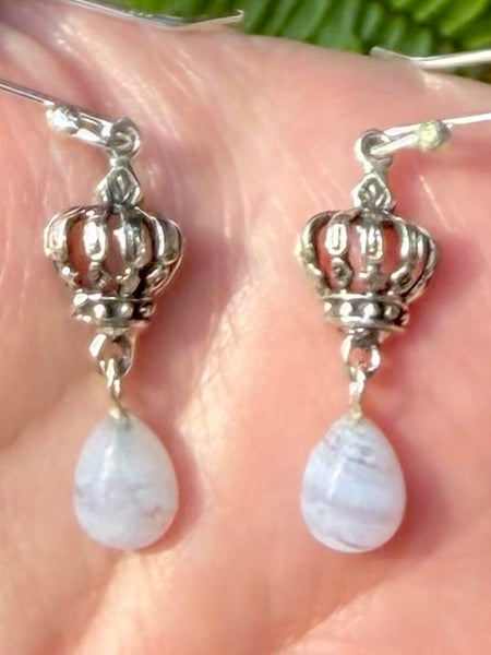 Blue Lace Agate Earrings - Morganna’s Treasures