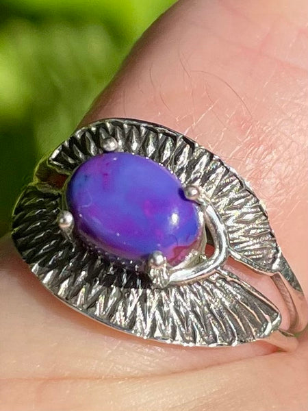 Purple Mohave Turquoise Ring Size 7 - Morganna’s Treasures 