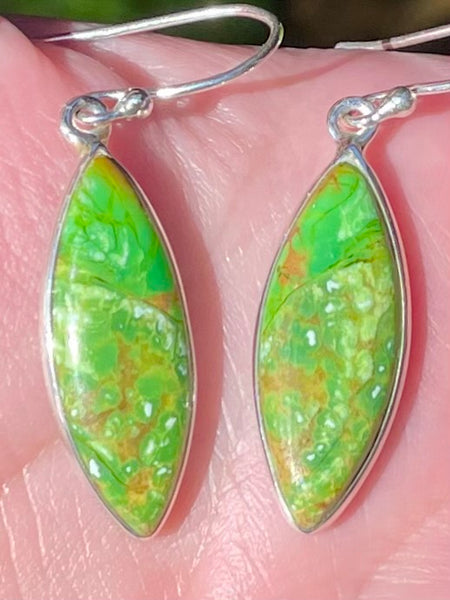 Green Mohave Turquoise Earrings